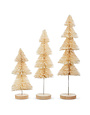 Natural Bottle Brush Tree LG 15.5" high, priced separately