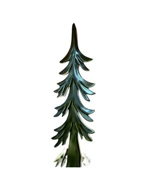 Down Swept Green Enamel Wooden Tree, 24 X 8 in.