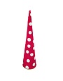 Red Polka Dot Cone Tree, 12.5 X 4.5 X 4.5 in.