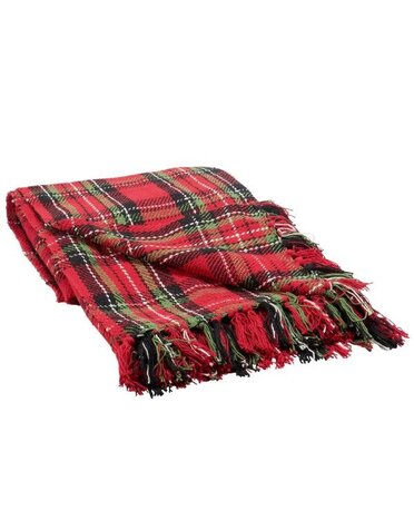 Primitives by Kathy Red Plaid Throw, 50 X 60 in.