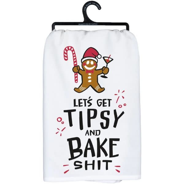 Primitives by Kathy Get Tipsy and Bake Kitchen Towel