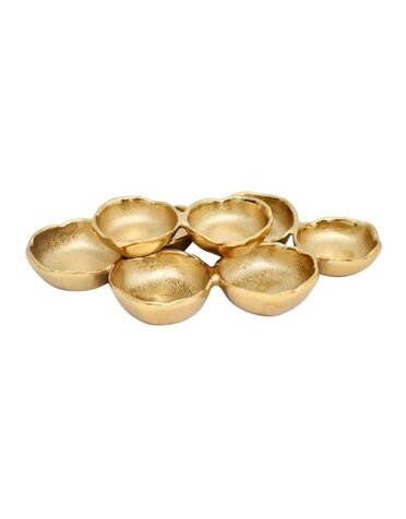 Eight-Bowl Cluster, Gold, 12 X 7 X 2.5 in.  !!