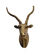 Gazelle Gold Wall Decor, 6 X 11.5 X 16 in