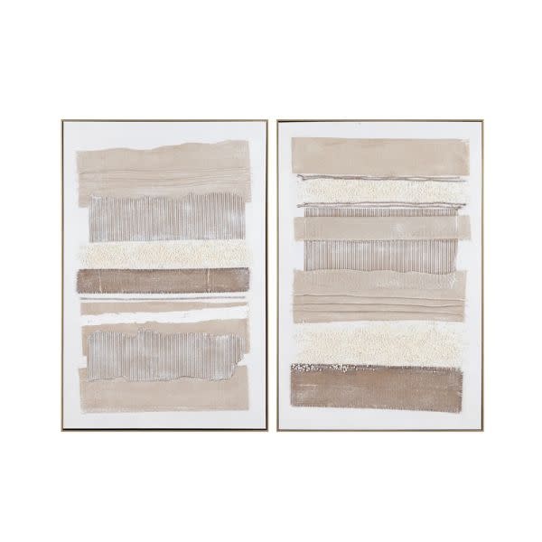 Frayed Lines Wall Art, Assorted, 32 X 2 X 48, Artwork Available for Delivery or Pick Up