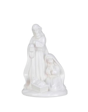Stoneware Holy Family, White, 6 in.