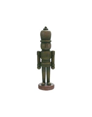 Nutcracker Soldier, Wood Finish, Green, 13.25 in.