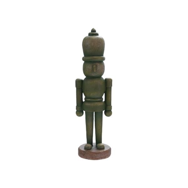 Nutcracker Soldier, Wood Finish, Green, 13.25 in.