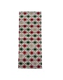 Metallic Gold, Red & Green Star Table Runner, 36 in.