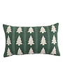 Tree Pattern Lumbar Pillow, Green & Natural, 24 X 14 in.