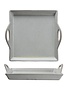 Stoneware Tray w/ Handles, Antique White
