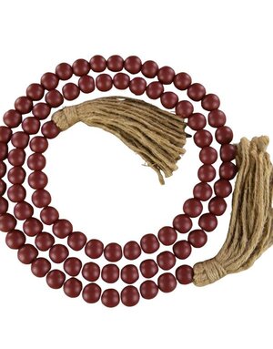 Cranberry Beaded Garland, 59 in.