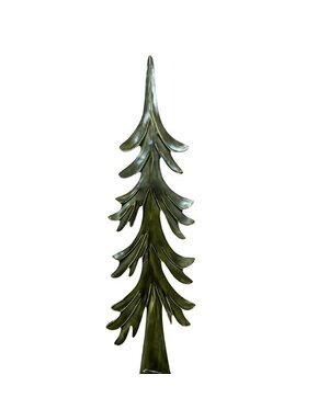 Down Swept Green Enamel Wooden Tree, 39 X 11 in.