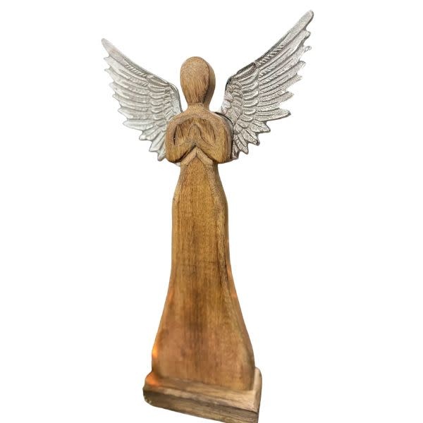 Nickel Winged Angel, 14 X 7 in.