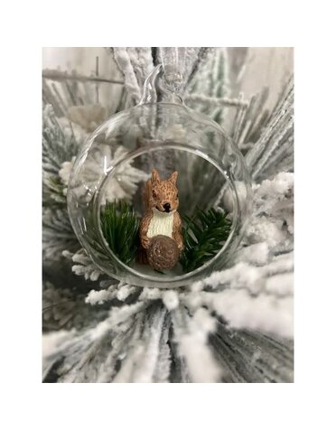 Woodland Squirrel Ornament, 3 x 3 in.