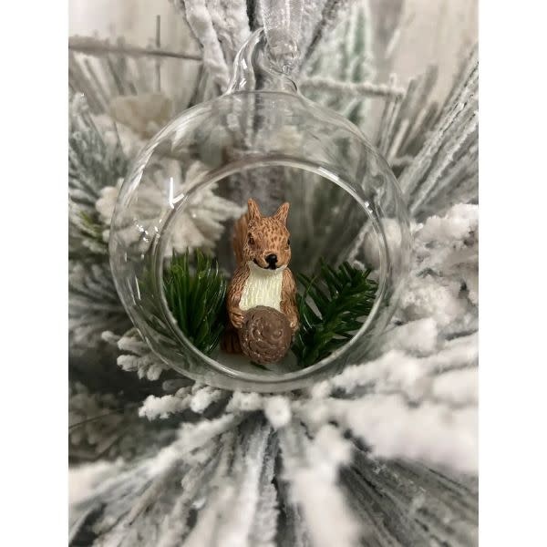 Woodland Squirrel Ornament, 3 x 3 in.