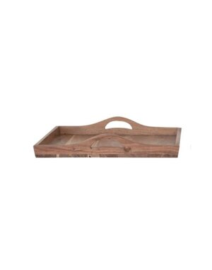 Acacia Wood Tray with Handles, Small, 16 in.