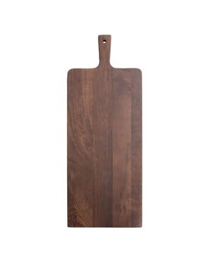 Mango Wood Cutting Board with Handle, Walnut Finish, 24 X 9.25 in.