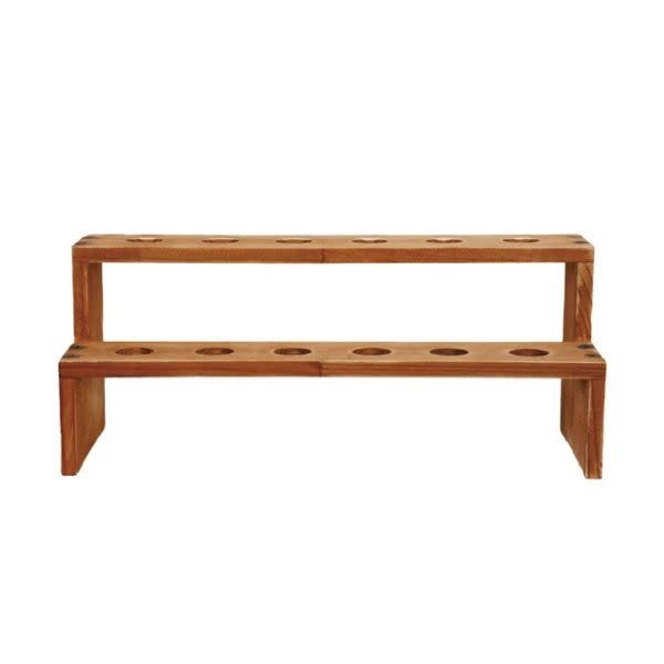 Bottle Stopper Display with 12 Holes, Natural