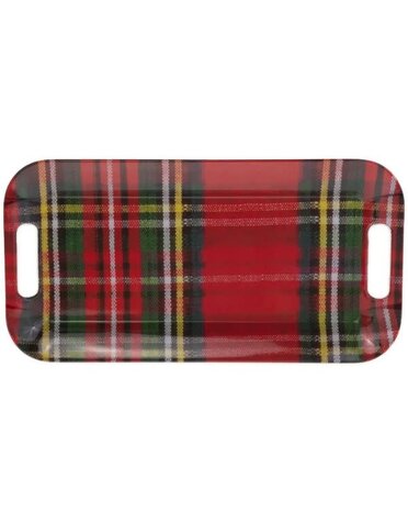 Classic Check Red Plaid Melamine Tray