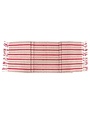 Red & Cream Saddle Stitch Cotton Table Runner, 72 in.