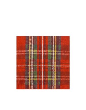 Paper Cocktail Napkins, Classic Check, 20 ct.