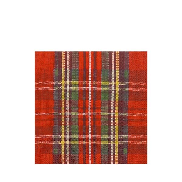 Paper Cocktail Napkins, Classic Check, 20 ct.
