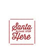 Paper Cocktail Napkins, Santa Stop Here, 20 ct.