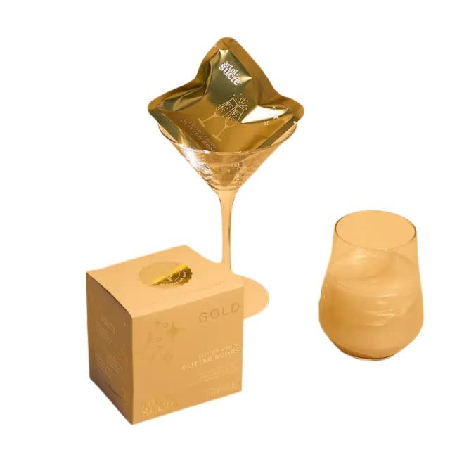 Art of Sucre Drink Glitter Bombs, Gold Cotton Candy