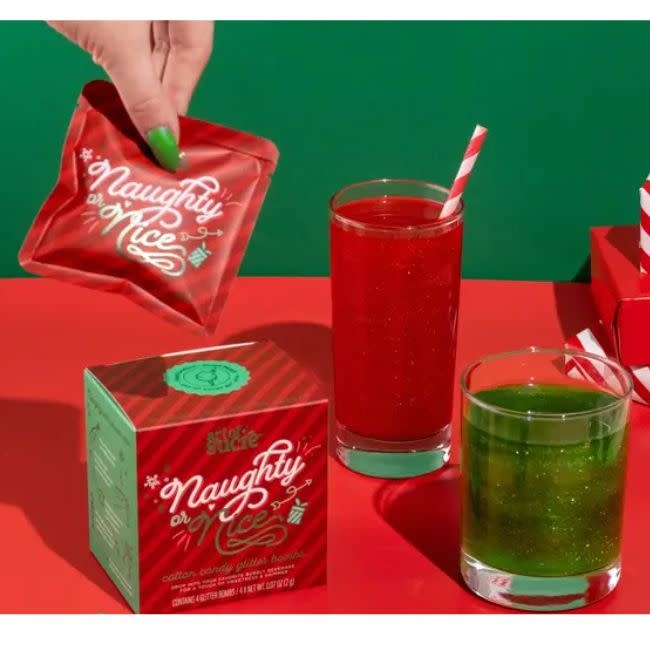 Art of Sucre Drink Glitter Bombs, Naughty or Nice Cotton Candy