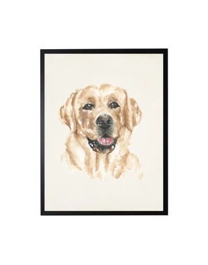 Antique Curiosities Inc Watercolor Yellow Lab, 10 X 8 in.