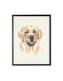 Antique Curiosities Inc Watercolor Yellow Lab, 10 X 8 in.