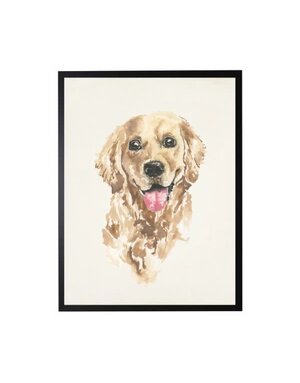 Antique Curiosities Inc Watercolor Golden Retriever, 10 X 8 in.