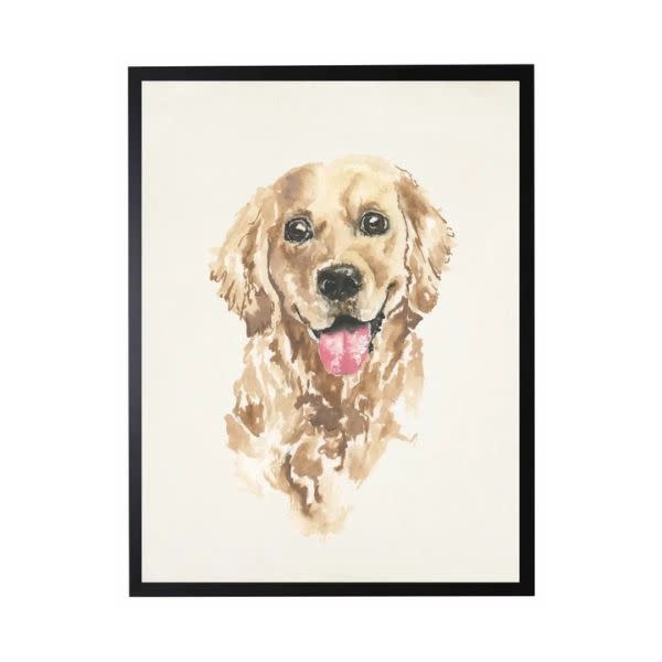 Antique Curiosities Inc Watercolor Golden Retriever, 10 X 8 in.