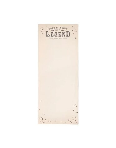 Don't Be A Lady, Be A Legend (Stevie Nicks) Skinny Notepad