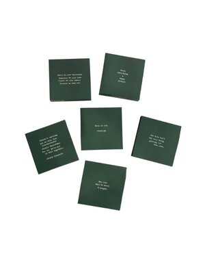 Legends Holiday Matches with Assorted Sayings, Green