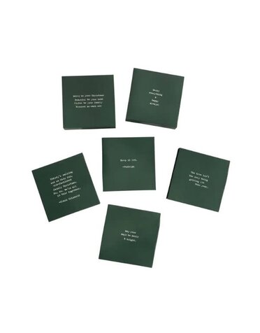 Legends Holiday Matches with Assorted Sayings, Green
