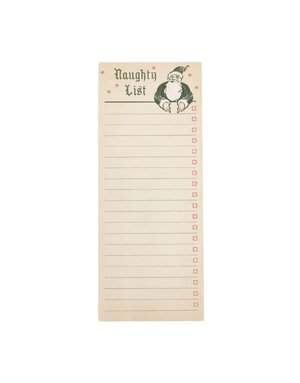 Naughty List Skinny Notepad