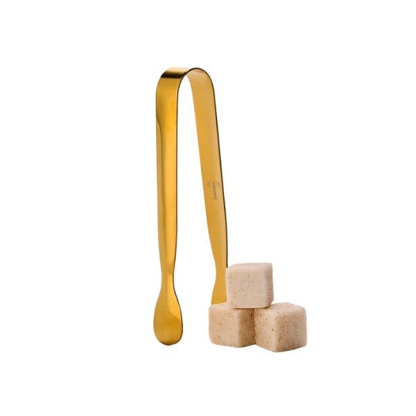 Teaspressa Luxe Mini Tongs, Gold, 4.5 Inch