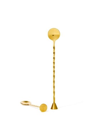 Muddler Bar Spoon, Gold
