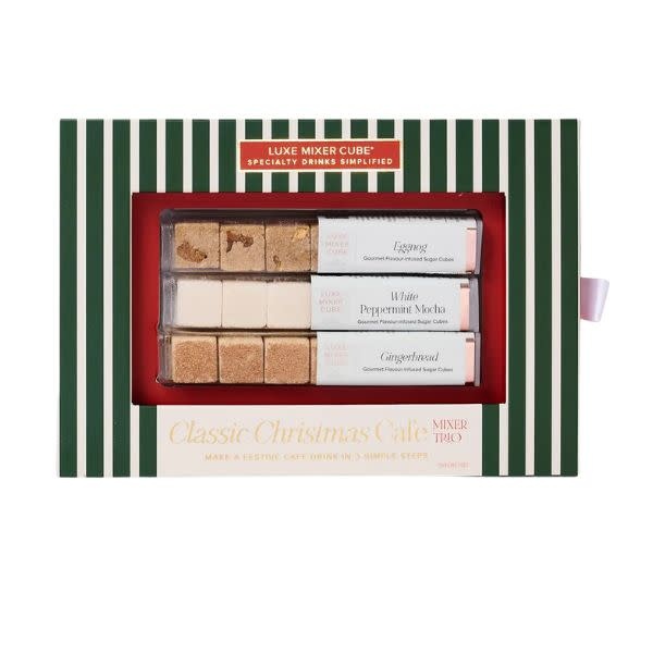 Teaspressa, Christmas Cafe Mixer Cube Trio, Eggnog & Peppermint