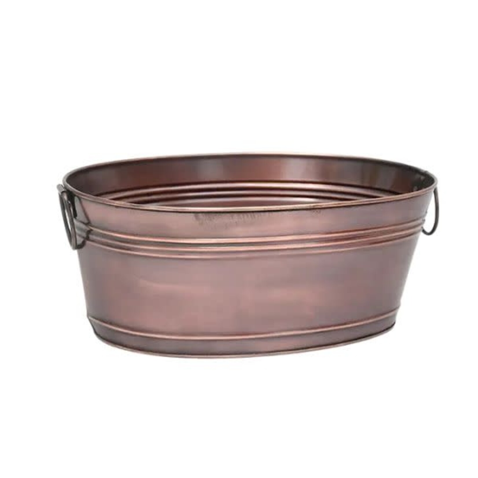 Antique Oval Tub, Copper, 16 X 10 X 6.5