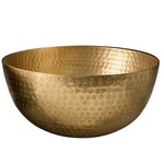 Hammered Aluminum Serving Bowl, Gold