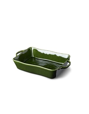 Certified International Rectangular Baker, Green, Medium, 14 in.