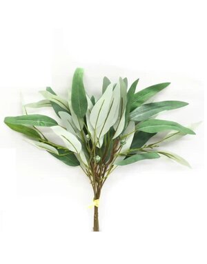 Seeded Willow Leaf Spray Bundle, Grey Green, 17 in.