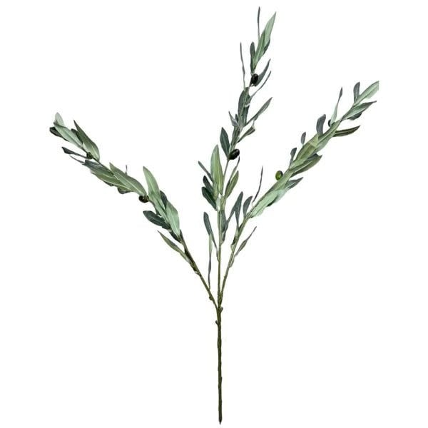 Olive Branch Leaf Spray, Frosty Green, 34 in.