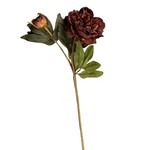 Ragon House Peony Spray, Burgundy, 19 in.