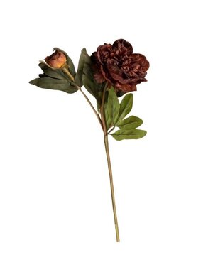 Ragon House Peony Spray, Burgundy, 19 in.