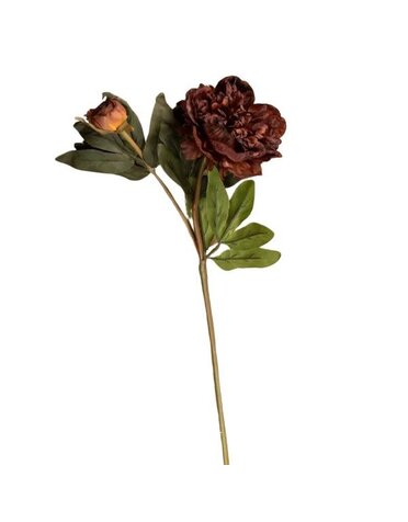 Ragon House Peony Spray, Burgundy, 19 in.