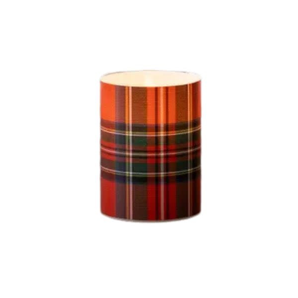 Ragon House Red Tartan Candle, 4 in.