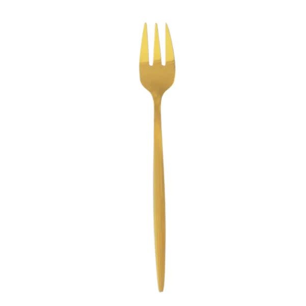 HOST AT HOME by The Bamboo Abode Gold Cocktail Fork, 5 in.